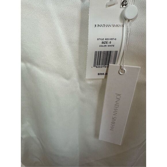 Jonathan Simkhai Kadence Bell Sleeve Mini Dress White-Size 0 - Picture 7 of 10